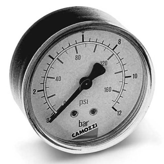 Camozzi P.GAUGE 63MM DIA Bottom Entry 0-12 Bar