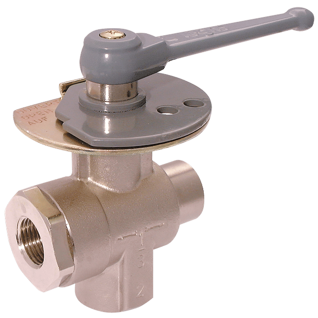 Parker Legris 1/2" BSPF X 12MM OD Ball Valve Nickel plated