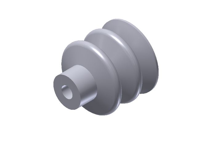 Piab VN 3-40-S 2.5 Bellows Vacuum Cup/Suction Cup