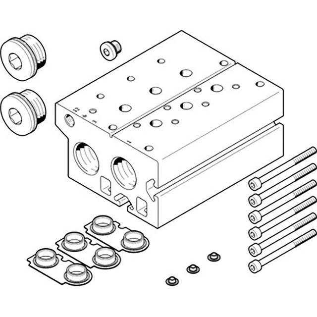 Festo VABM-B10-20E-G38-2-P3 Manifold Block
