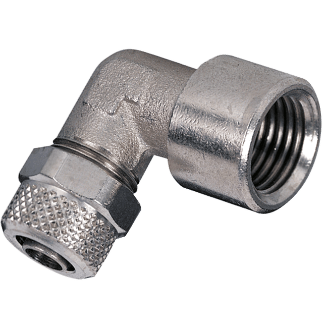 Metal Work Female Stud Elbow 8/6 Hose to 1/4" BSPT