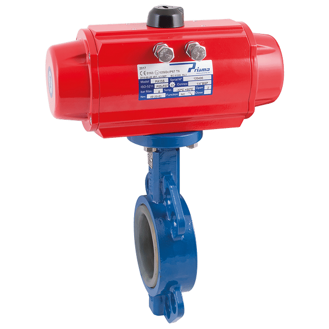 FT Pro 2.1/2"WAFERBF Valve CI/Ss Cw SA PNEU Actuator