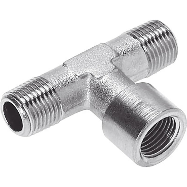 Festo 1/8" BSPP Female X 1/8" BSPT Male Tee Sold in Multiples Of 10 Only