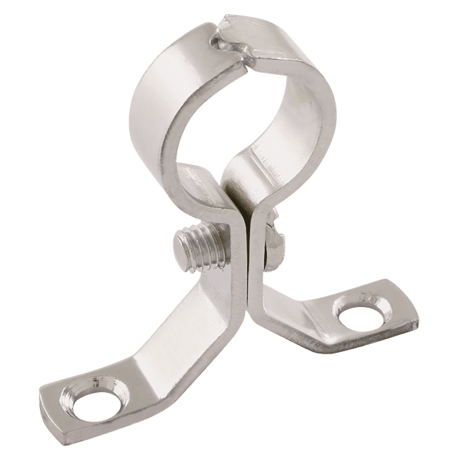 FT Pro 15MM OD Pipe Clip Screw-On Chrome Plate