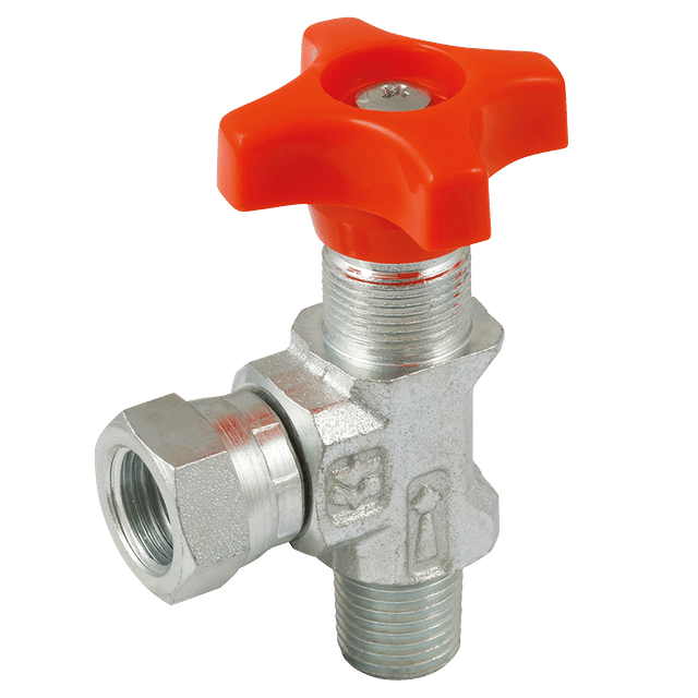 LHA 1/4" BSPT Male/Female 90DEG Gauge Isolator Valve