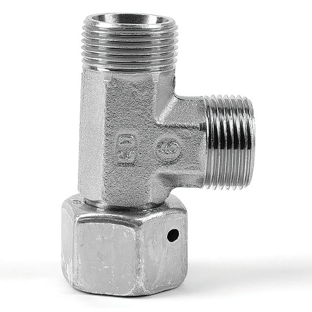 Parker M16 Metric Female X 10MM OD EO Swivel Run Tee