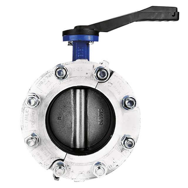 Aircom Butterfly Valve with Coupling 168.3MM