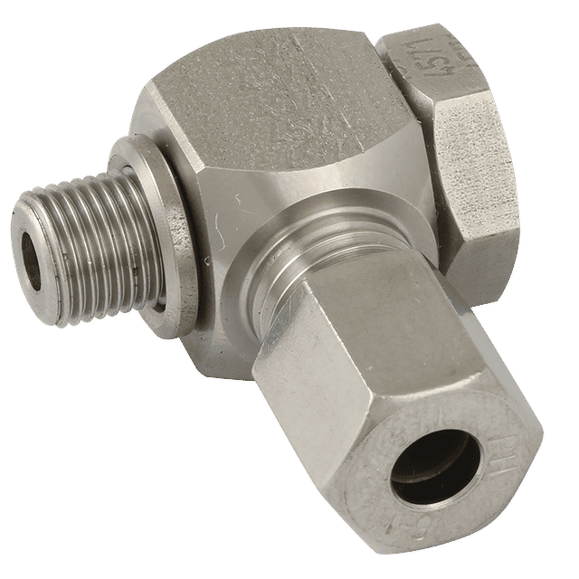 PH Industrie 8MM OD X 1/4 BSPP Banjo Elbow (L)