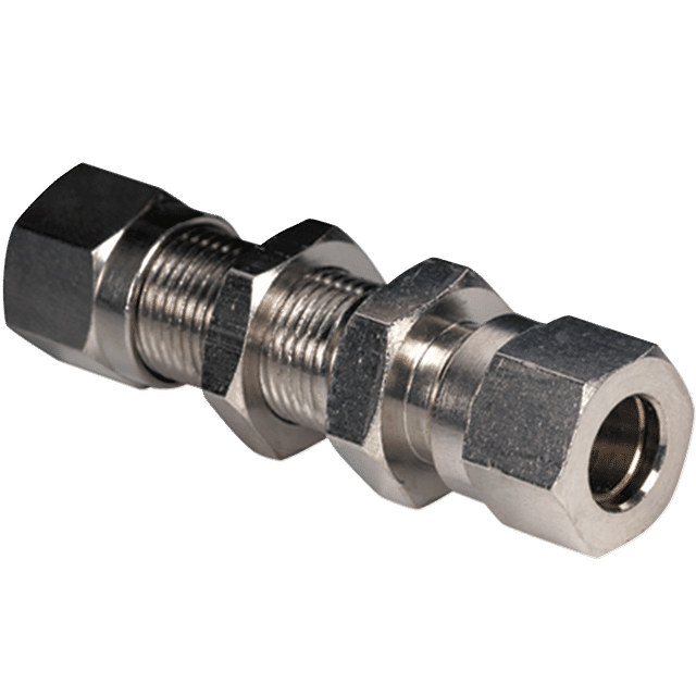 Metal Work Bulkhead Connector 8MM OD 6MM ID