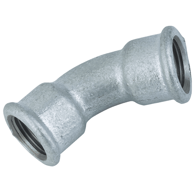 FT Pro 3/8" BSP Female 45° Equal Bend Galvanised