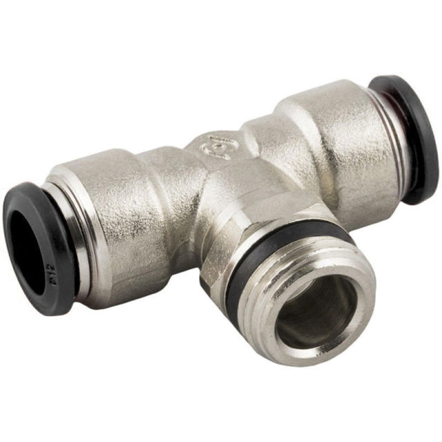 Aignep 1/8" BSPT/BSPP Male X 8MM OD Tee