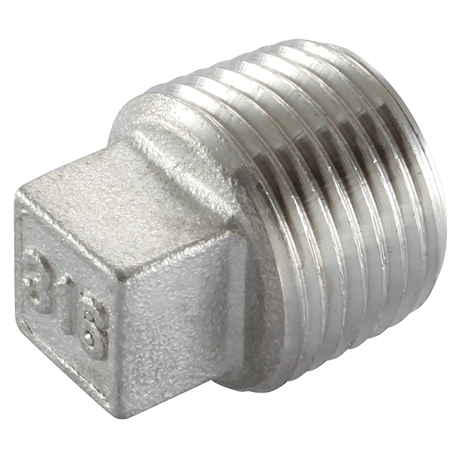 Haitima 2.1/2" BSPT Male Square Head Plug 316