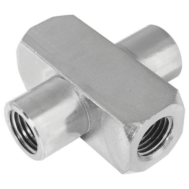 Burnett & Hillman 1" NPTF Equal Female Cross Steel Adaptor