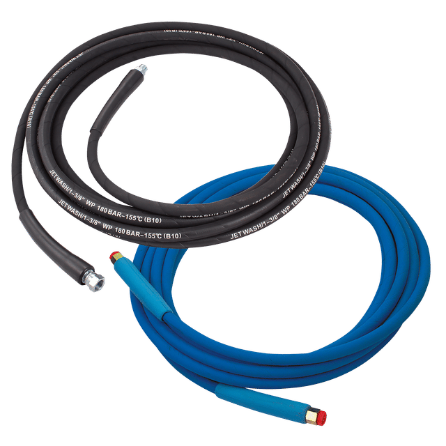FT Pro 10M Black Pressure Hose 1 Wire 3/8" BSP Male/Female