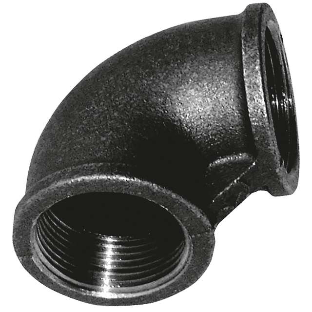 Crane 4" BSPT Female Equal Elbow FIG151 Black