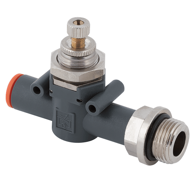 Metal Work Unidirectional Flow Control Push-In 8MM - G1/4"