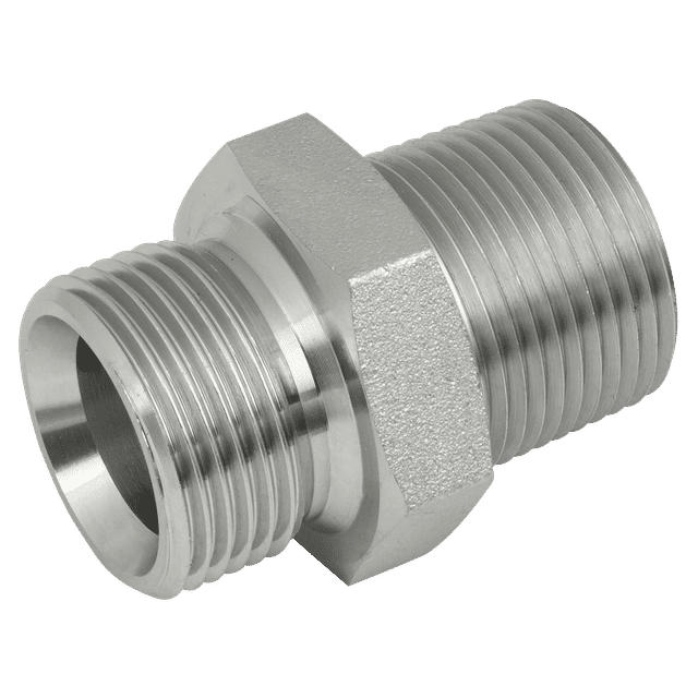 Brennan 3/8" NPTF X 5/8" BSPP M/M Adaptor