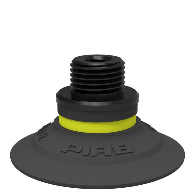 Piab Suction cup F30-2 Chloroprene G1/8" male/M5 female, dual flow control valve