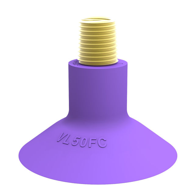 Piab Suction cup VL50FC, 1/4"NPT-1/8"NPSF