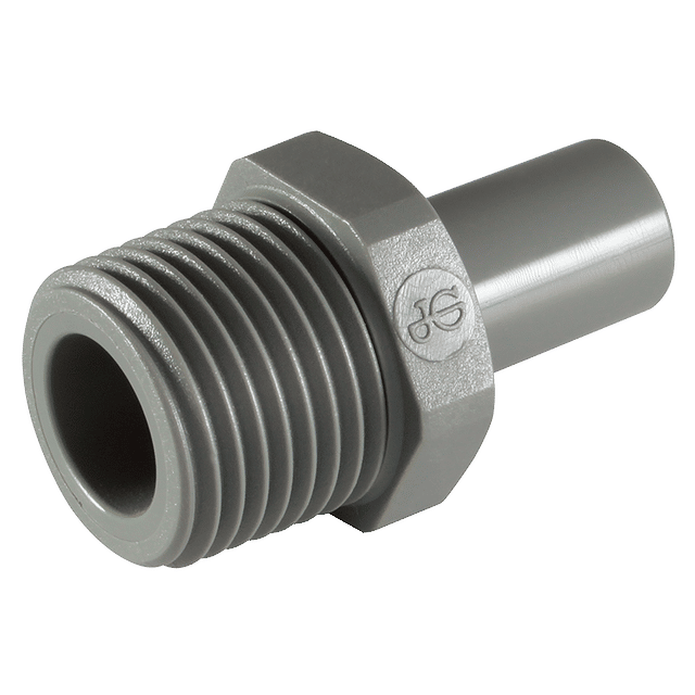 John Guest 3/16" OD X 1/8" NPT Male Stem Adaptor