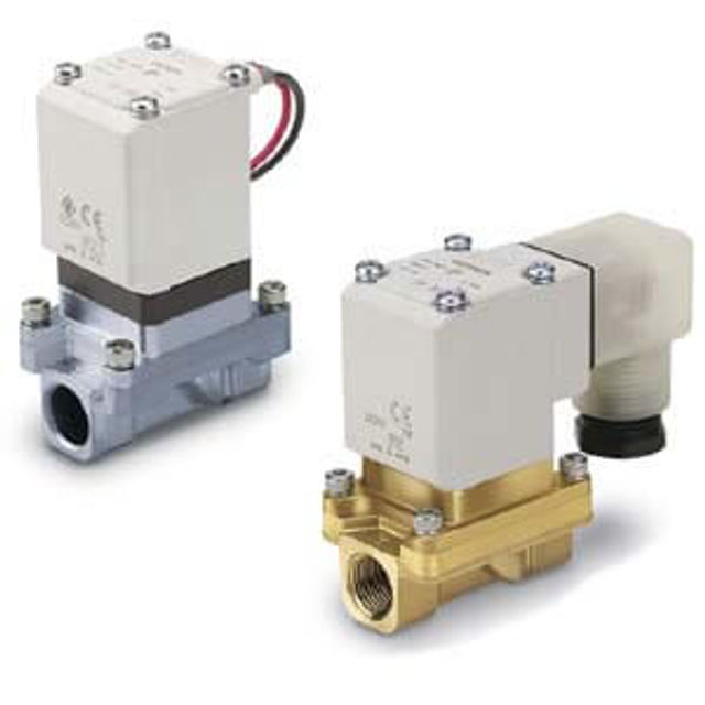 SMC VXZ2*6, Pilot Operated, 2 Port Solenoid Valve for High Temperature Oil