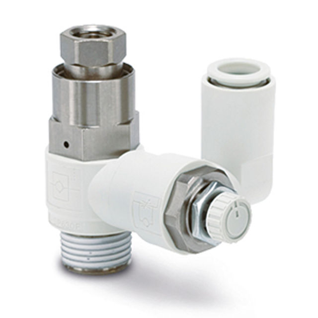 SPEED CONTROLLER WITH PILOT CHECK VALVE