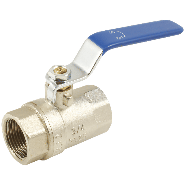 FT Pro 1/2" BSP Brass Ball Valve Blue Steel Long Handle