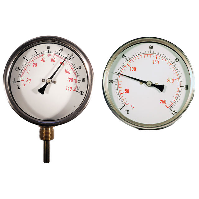 FT Pro 100MM Temperature Gauge Bottom Connection