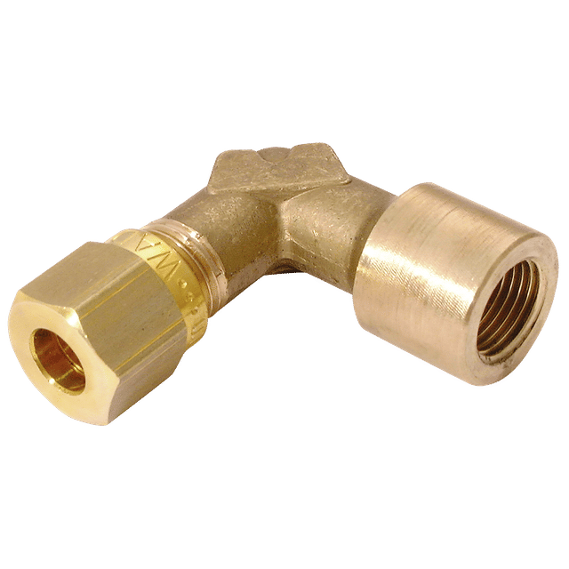 Wade 1/8" BSPP Female X 6MM OD Female Stud Elbow