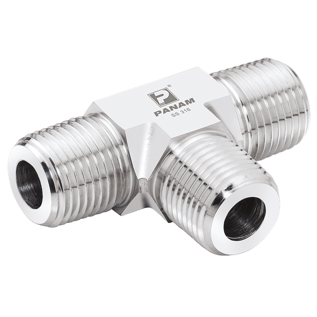 PANAM 1/2" NPT Male 316 Tee