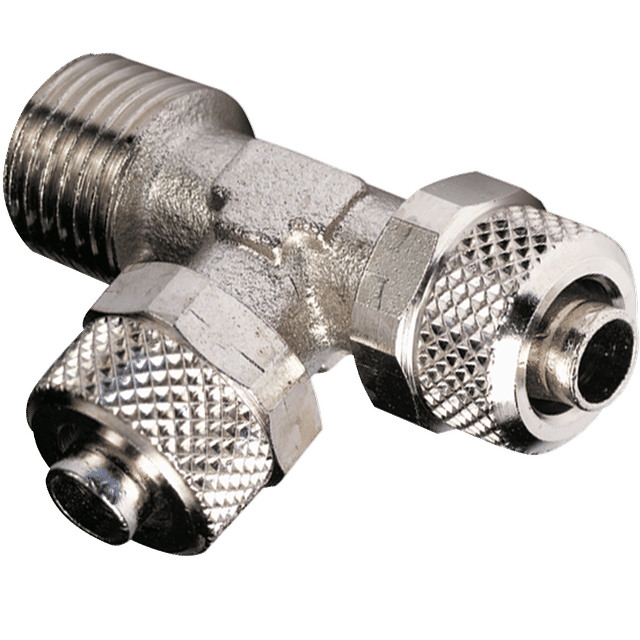Metal Work Male Branch Tee 6/4 Hose to 1/8" BSPT