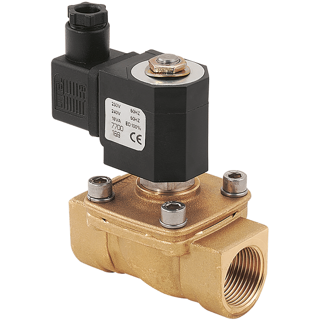 M&M 3/8" N/C 2/2 Sol Steam Valve 230V 50HZ