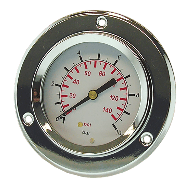 FT Pro Pressure Gauge Panel Mount 63MM Dial 0-6 Bar G1/4" BSP
