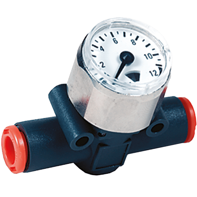 Metal Work In-Line Gauge 6MM Tube Fitting B/Side