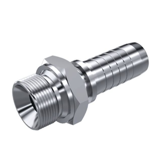 1/2" Male BSPP Cone Seat X 3/8" Hose Tail