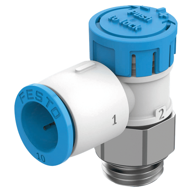 Festo 3/8" BSPP X 10MM Exhaust One Way Flow Control Valve