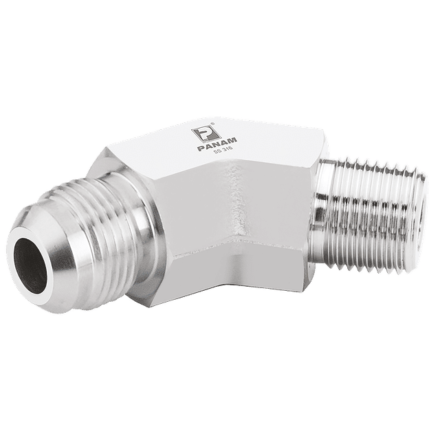 PANAM 9/16"-18 UNF X 1/4" NPT Elbow