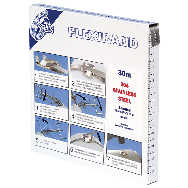 Jubilee 30 X 9MM Flexiband 304SS Banding