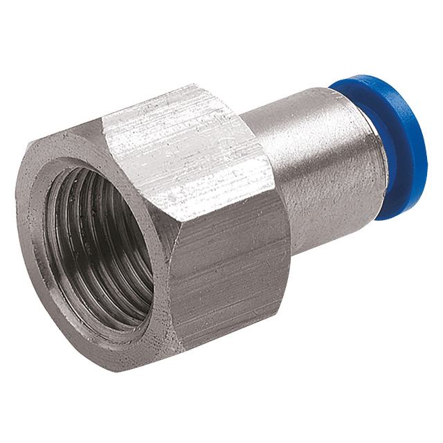 FT Pro 3/8" OD X 1/8" NPT Female Stud Push-in Hex