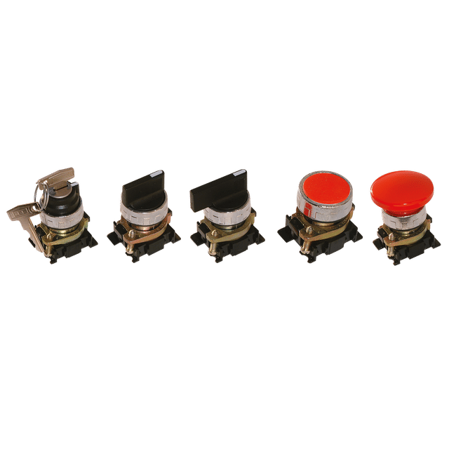 Aircomp Stampotecnica Red 40MM Push Lock Mushroom Actuator Valve