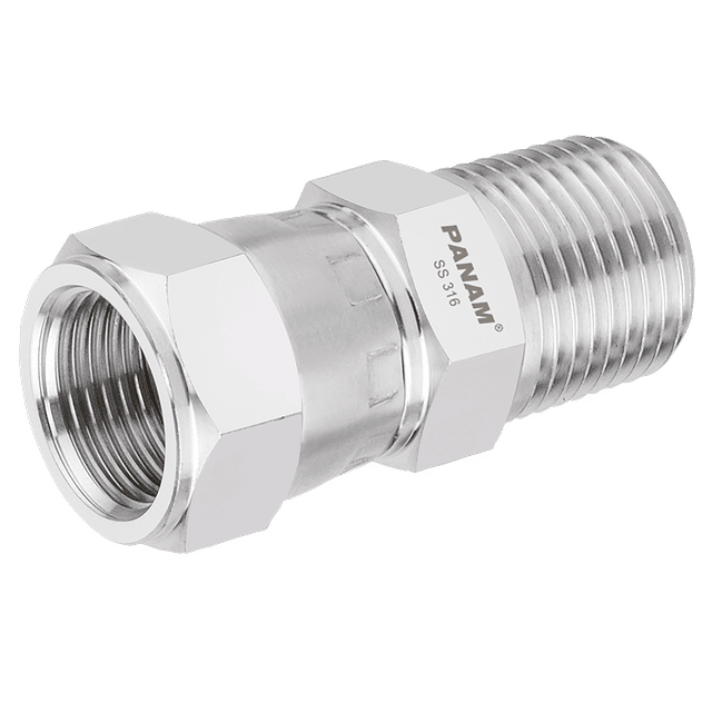 PANAM 1.1/4" BSP Tapered X 1.5/8"-12 UNF Male/Female