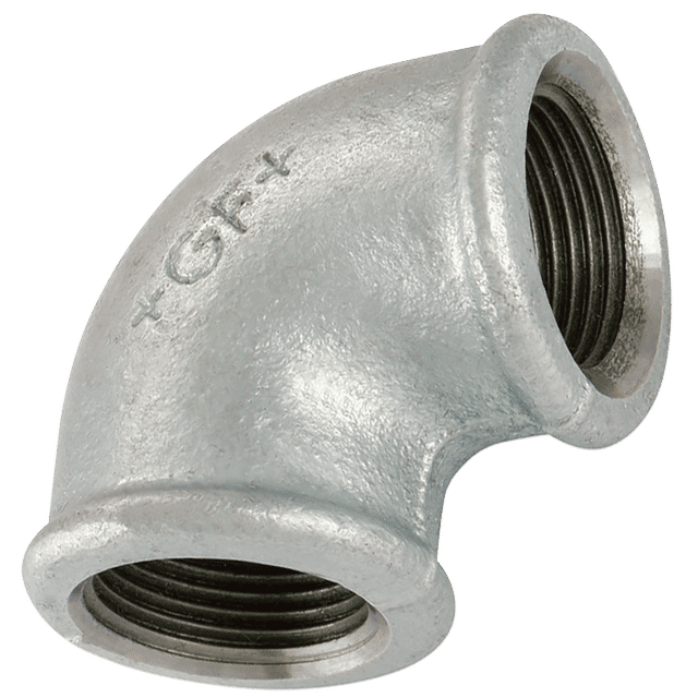 GF 1/2" BSPP Female Equal 90° Elbow Galvanised GF90G