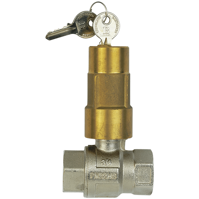 FT Pro 3/4"BSP Brass Ball Valve BSPP Full Flow Locking