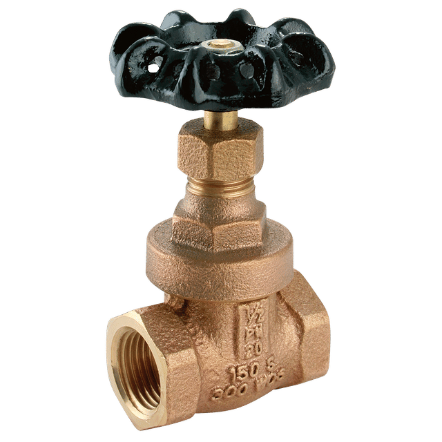FT Pro 3/4" BSPT FXF BZ Gate Valve Hand Wheel