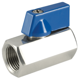 "FT Pro 1/4"" BSPP 316 SS Ball Valve Hex Viton Seal"