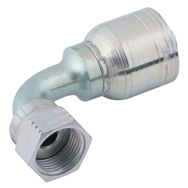 Danfoss Aeroquip 11/16" ORS Female 90° Swept Elbow Hose ID 3/8"