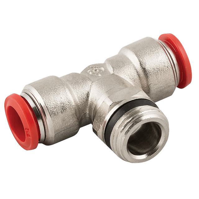 Aignep 08MM OD X 3/8" BSPT Male Swivel Branch Tee