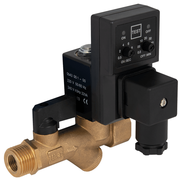FT Pro 1/2" Brass Easy Strain 220V AC Auto Drain