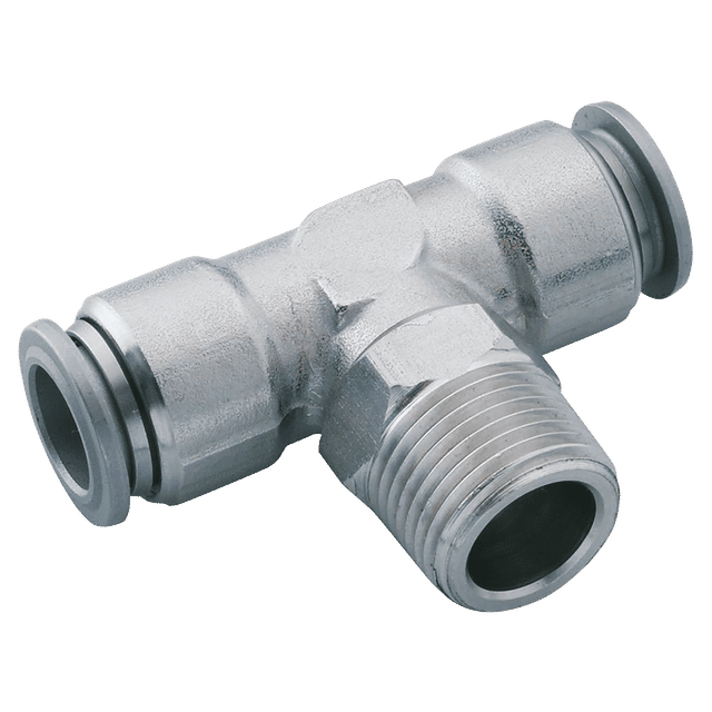 Aignep 10MM X 1/4" BSPT SW Tee Male 316 SS
