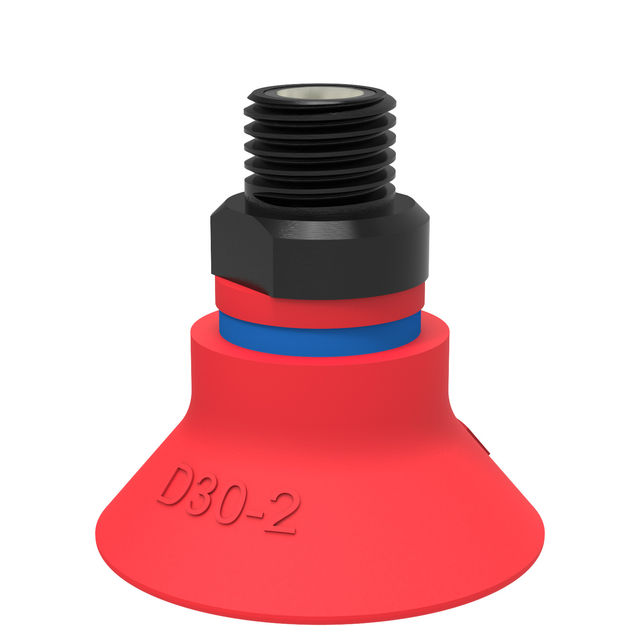 Piab Suction cup D30-2 Silicone 1/8" NPT male, mesh filter